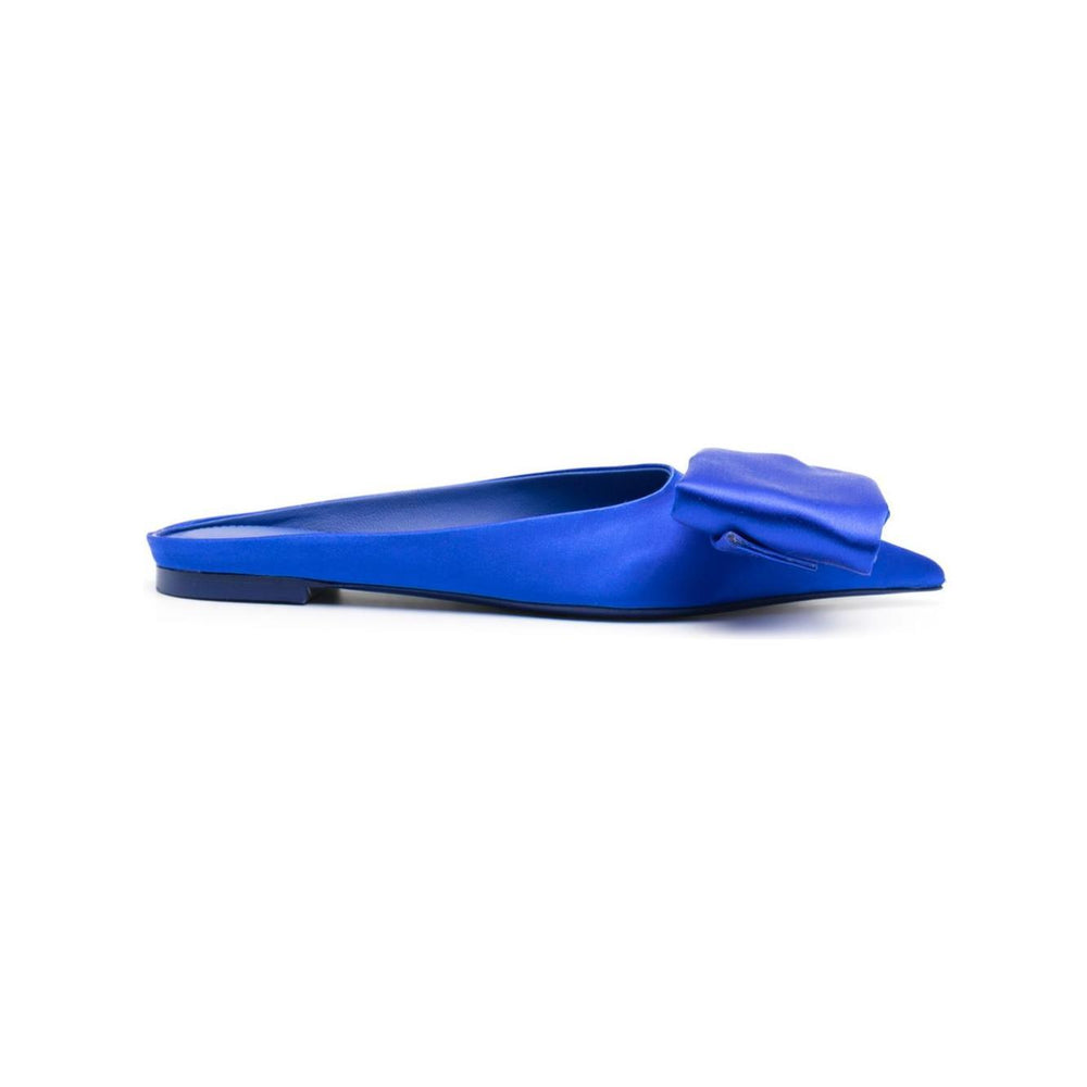 Ferragamo asymmetric-bow Satin Mules 01F792762983004