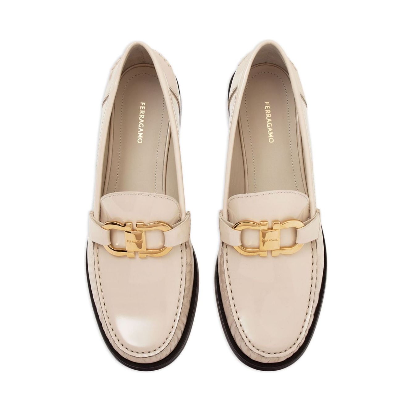 Ferragamo Gancini leather loafers 01H443769303005
