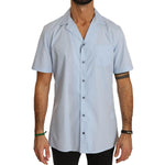 Dolce & Gabbana Blue Short Sleeve 100% Cotton Top Shirt TSH4020-40