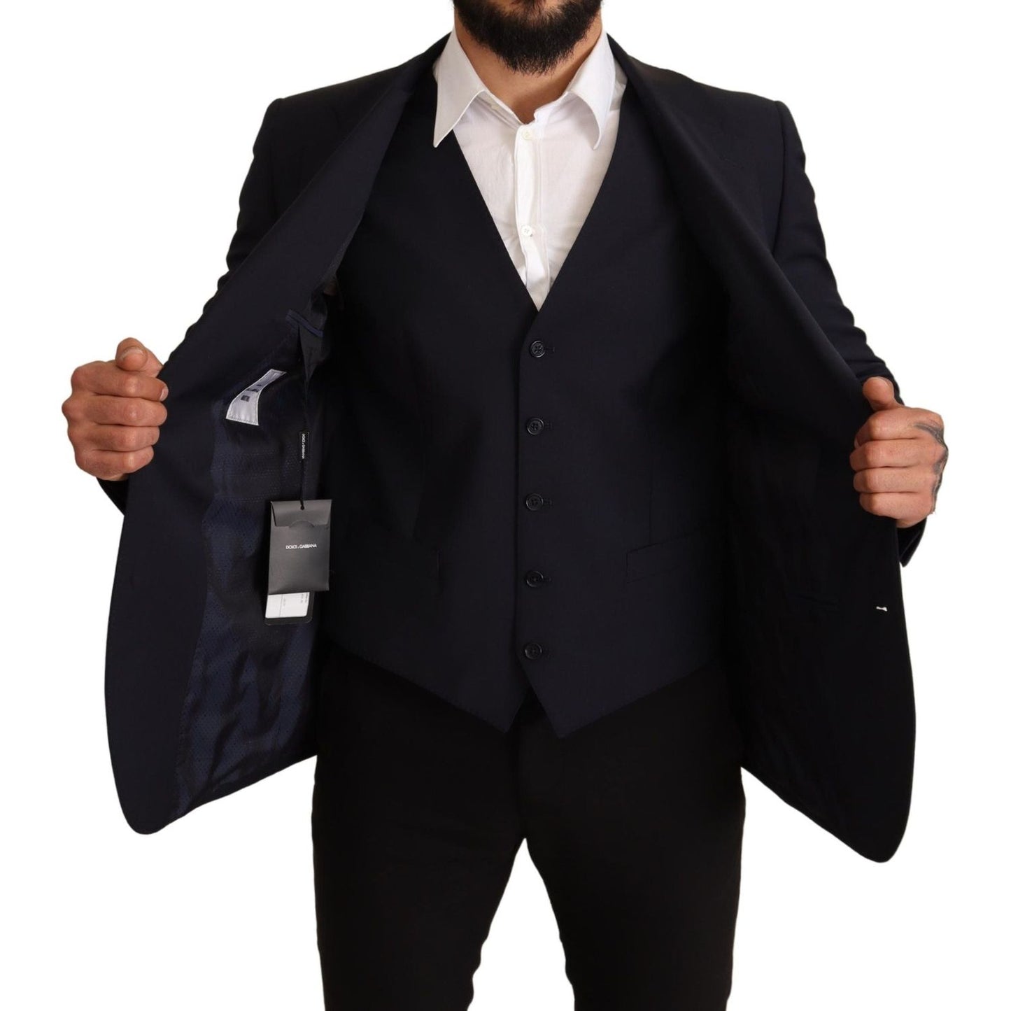 Dolce & Gabbana Blue 2 Piece MARTINI Blazer Suit Jacket KOS1892 -50