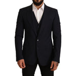 Dolce & Gabbana Blue 2 Piece MARTINI Blazer Suit Jacket KOS1892 -50