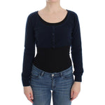 Ermanno Scervino Blue Cashmere Cardigan Sweater SIG12570-1