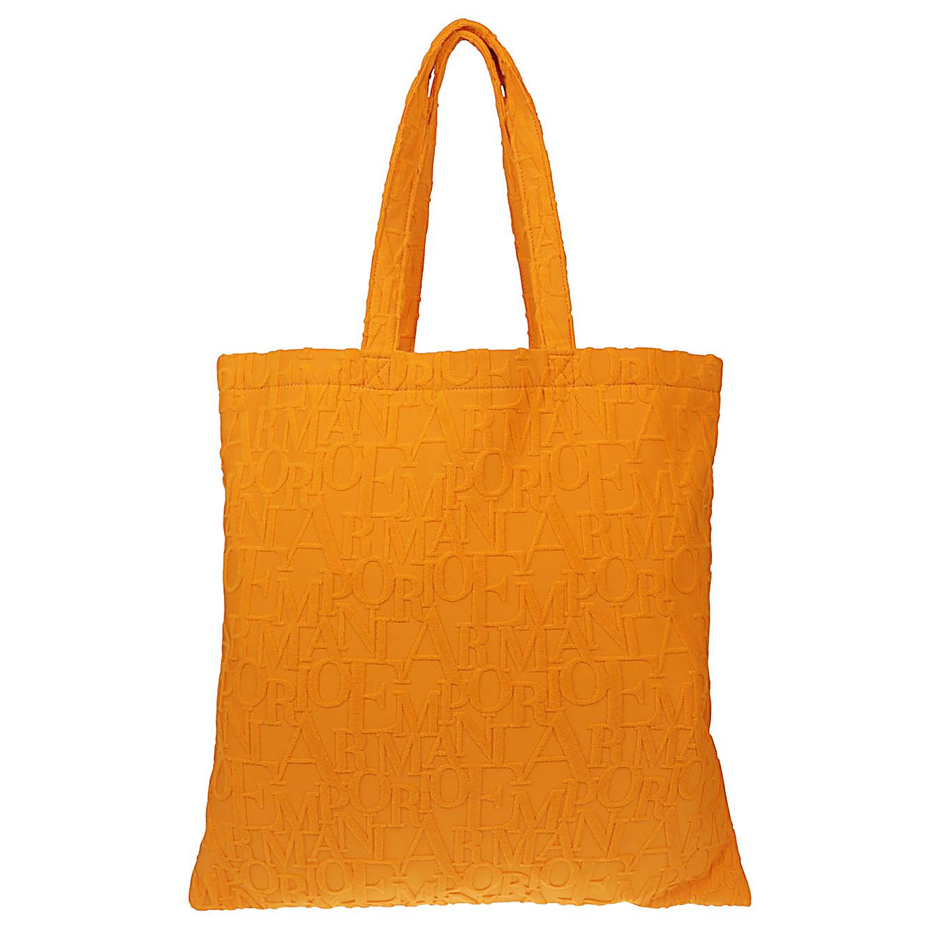 Emporio Armani Beachwear shopper in bold 3D ASV logo fabric EX000013AF12963U3079-P25