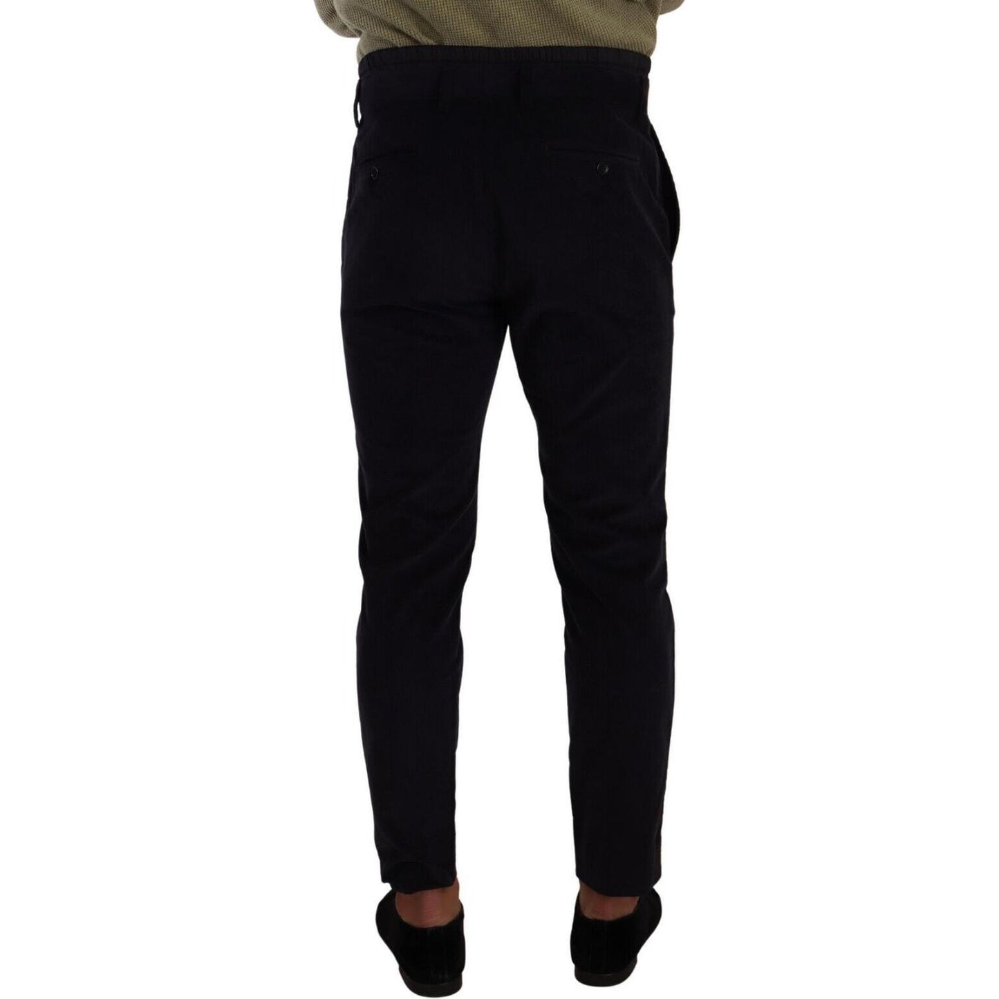 Dolce & Gabbana Blue Cotton Skinny Corduroy Trouser Pants PAN72900 - 48