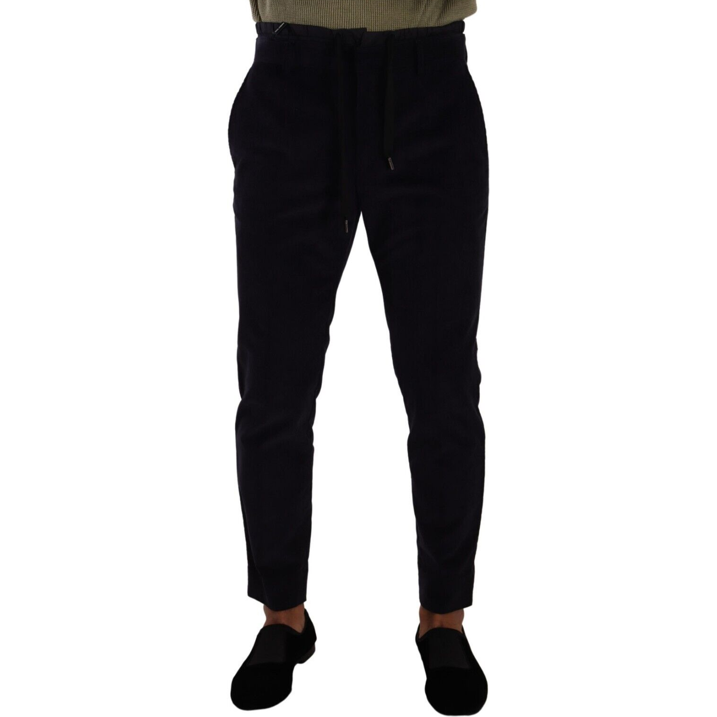 Dolce & Gabbana Blue Cotton Skinny Corduroy Trouser Pants PAN72900 - 48