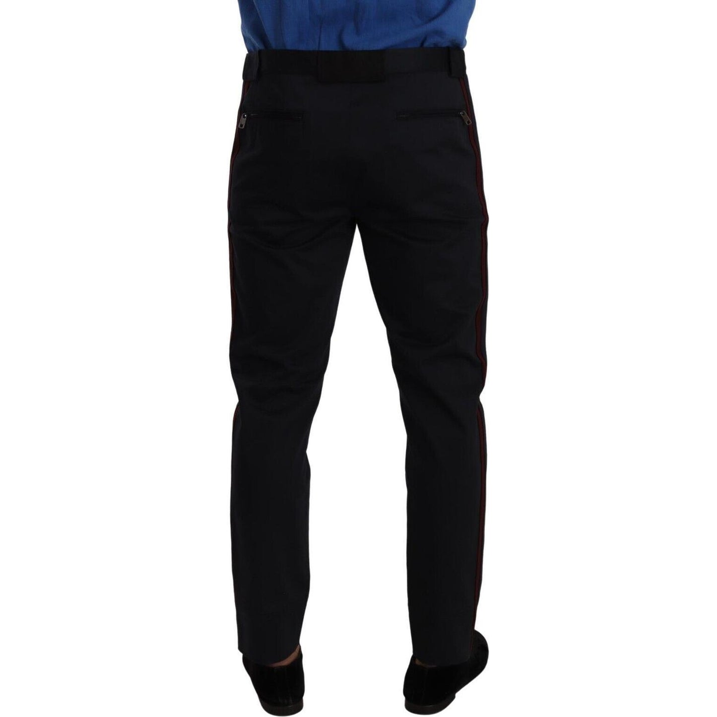 Dolce & Gabbana Blue Bordeaux Cotton Skinny Chino Pants PAN72945#1- 50