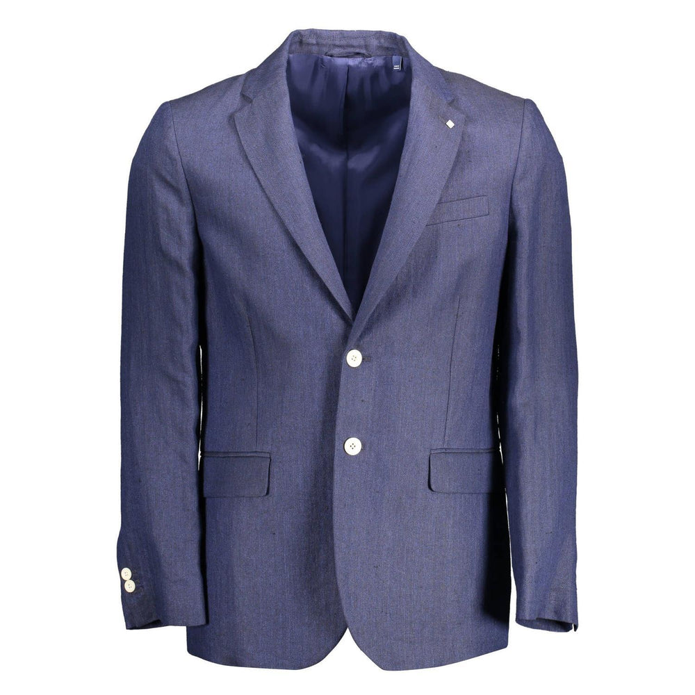 Gant Elegant Blue Linen Classic Jacket GA2016164-XL-FBB-80