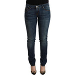 Acht Blue Washed Cotton Slim Fit Denim Low Waist Jeans PAN71233 - 29