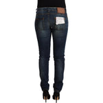 Acht Blue Washed Cotton Slim Fit Denim Low Waist Jeans PAN71233 - 29