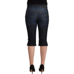 GF Ferre Blue Cotton Stretch Low Waist Slim Capri Denim Jeans PAN72213 - 42