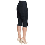 Ermanno Scervino Blue Cotton 3/4 Length Pants SIG30377-1