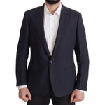 Dolce & Gabbana Dark Blue ALTA SARTORIA Jacket Coat Blazer JKT3379- 56