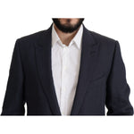 Dolce & Gabbana Dark Blue ALTA SARTORIA Jacket Coat Blazer JKT3379- 56