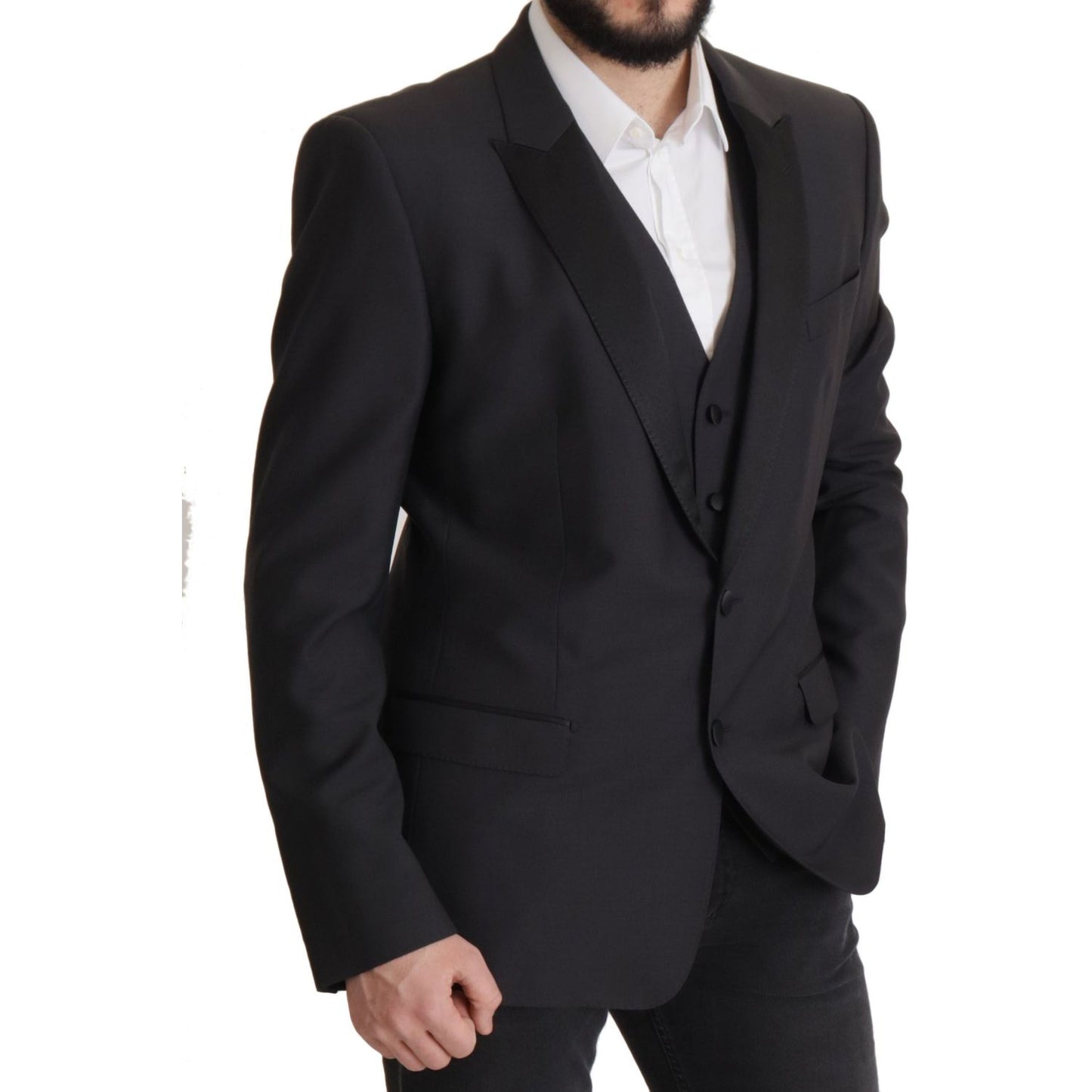 Dolce & Gabbana Dark Blue Single Breasted MARTINI Blazer JKT3386- 54