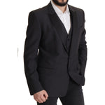 Dolce & Gabbana Dark Blue Single Breasted MARTINI Blazer JKT3386- 54