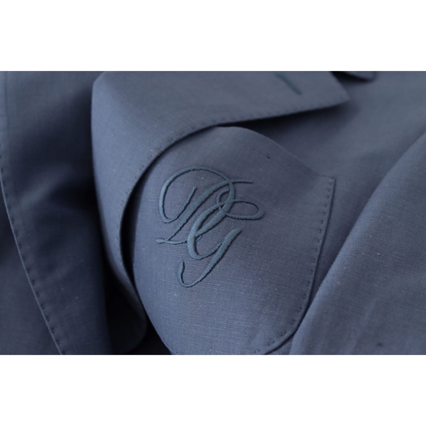 Dolce & Gabbana Blue Single Breasted Logo Blazer Jacket JKT3397- 48