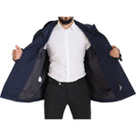 Dolce & Gabbana Blue Hooded Double Breasted Coat Jacket JKT3345- 58