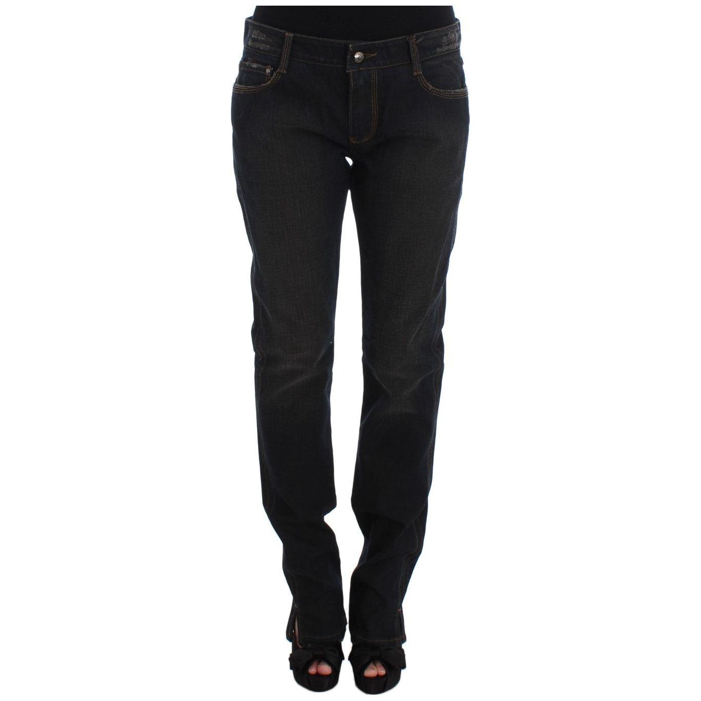 Ermanno Scervino Blue Wash Cotton Boyfriend Jeans SIG30276-4