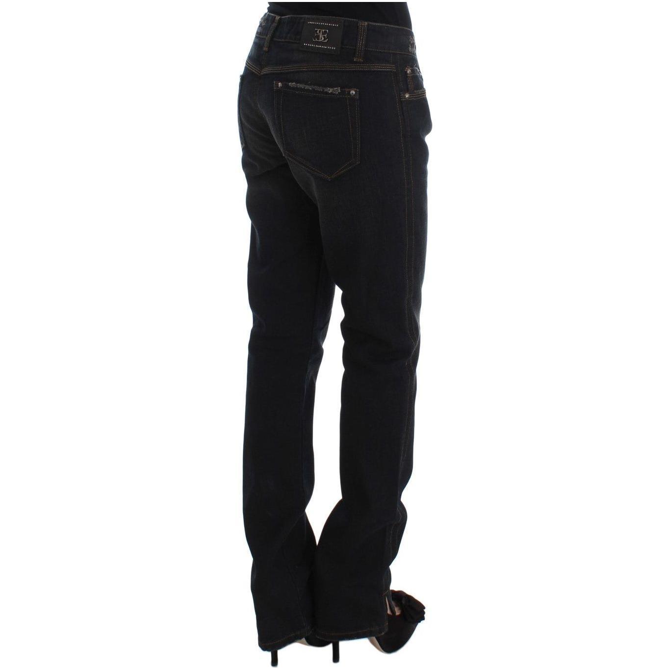 Ermanno Scervino Blue Wash Cotton Boyfriend Jeans SIG30276-4