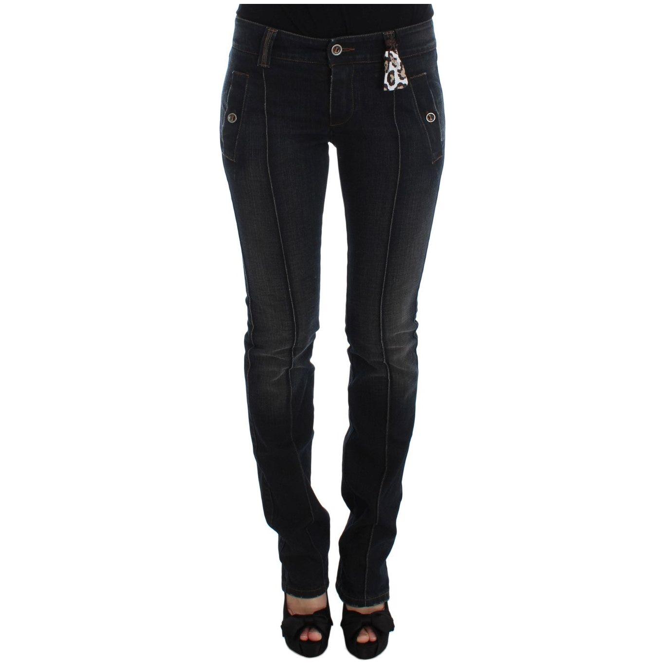 Ermanno Scervino Blue Wash Cotton Slim Fit Jeans SIG30277-1