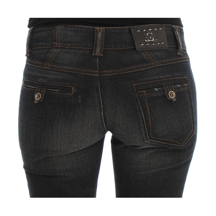 Ermanno Scervino Blue Wash Cotton Slim Fit Jeans SIG30277-1