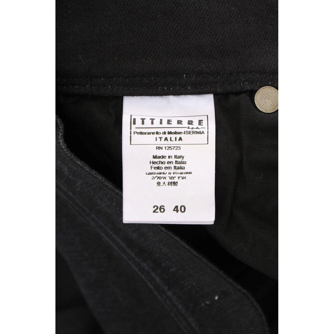 Ermanno Scervino Blue Cotton Blend Slim Fit Bootcut Jeans SIG30288-1
