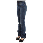 John Galliano Blue Wash Cotton Blend Slim Fit Bootcut Jeans SIG30162-2