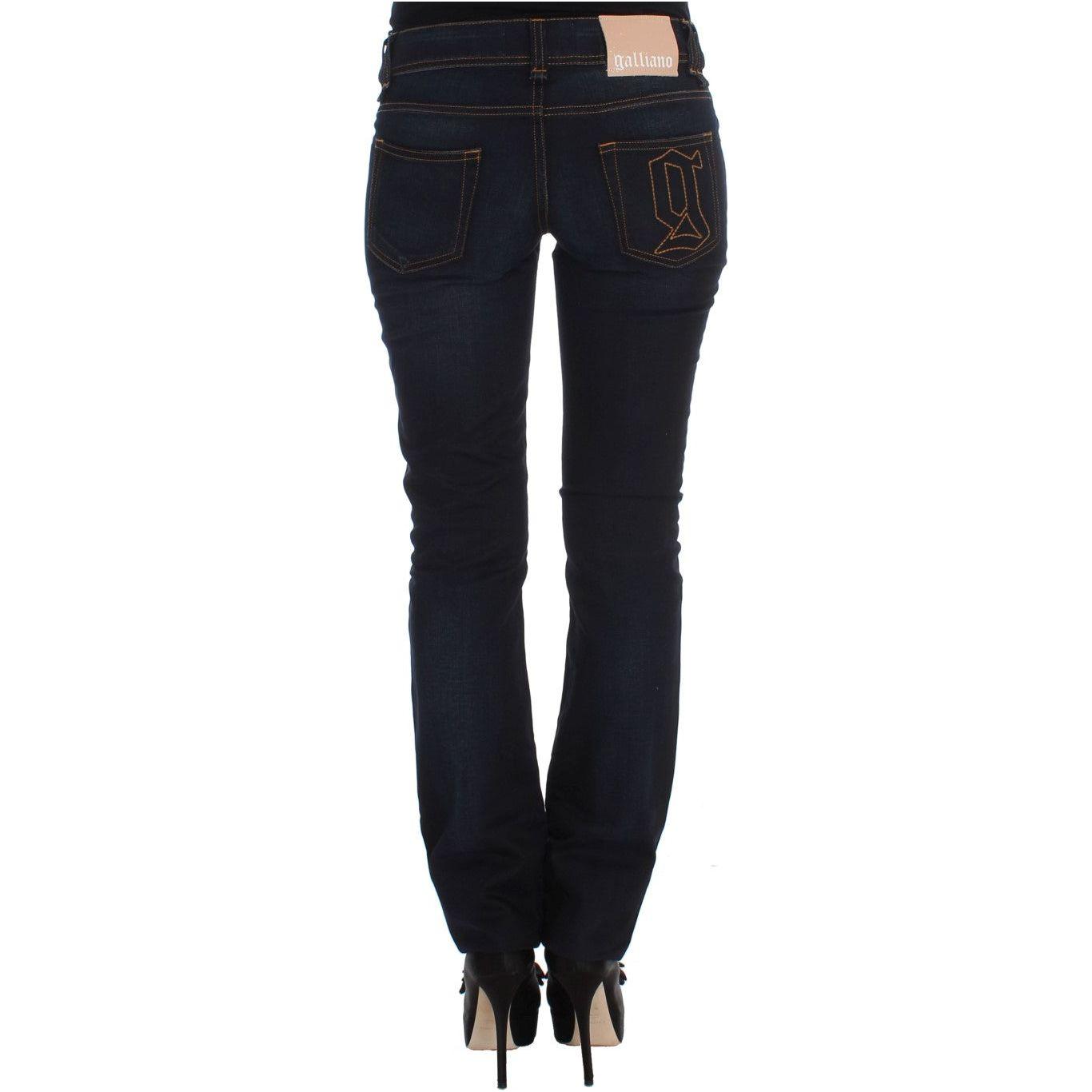John Galliano Blue Wash Cotton Slim Fit Jeans SIG30164-3
