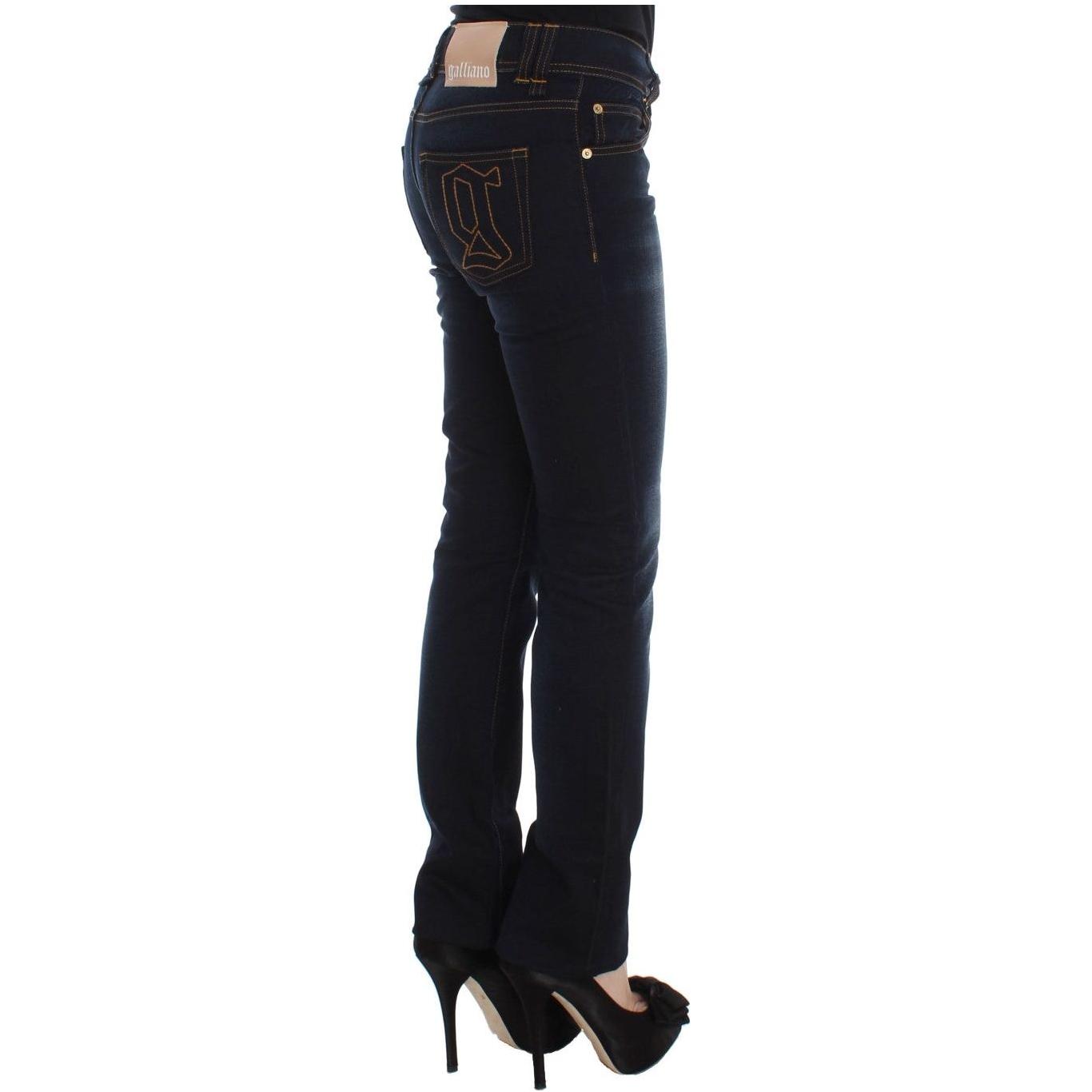 John Galliano Blue Wash Cotton Slim Fit Jeans SIG30164-3