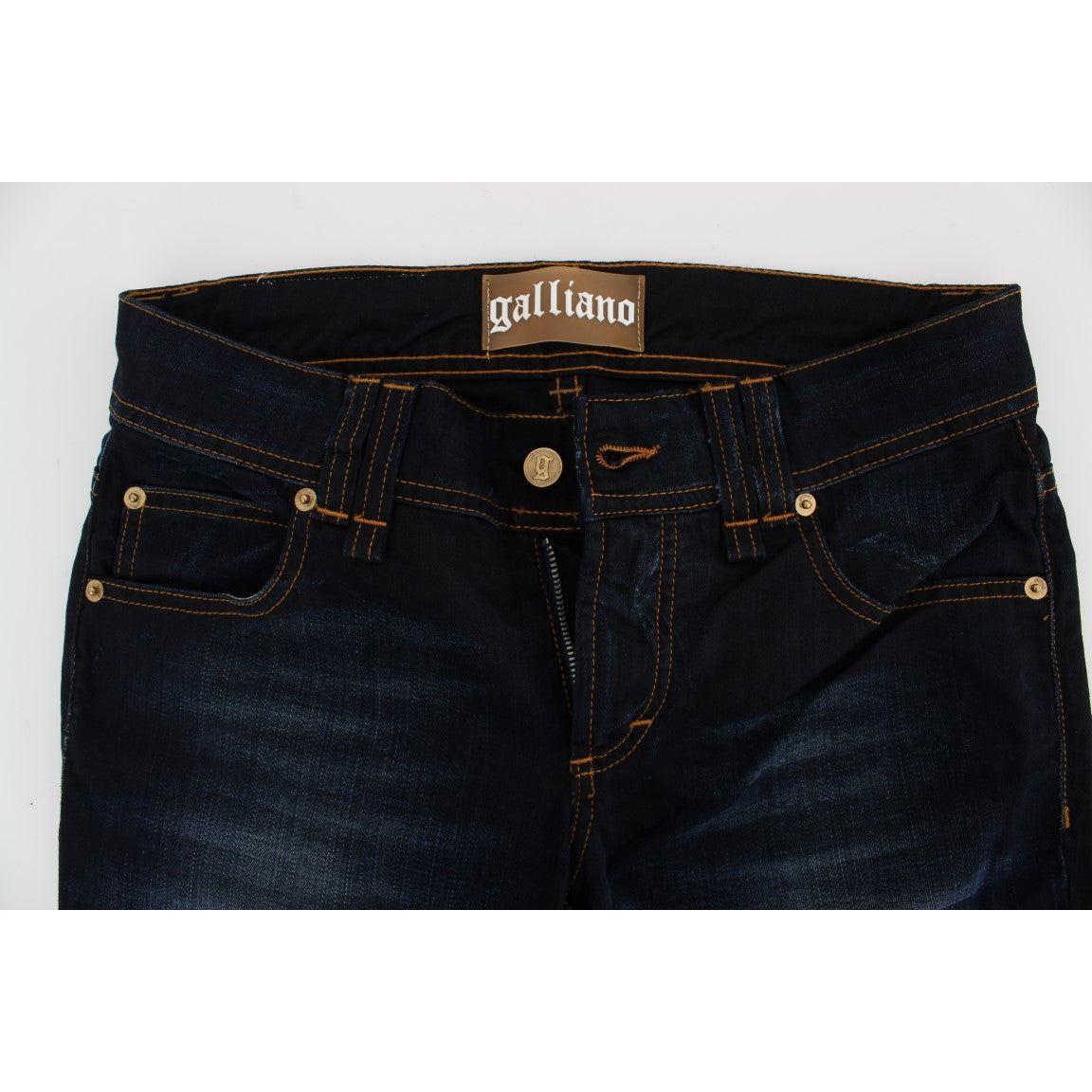 John Galliano Blue Wash Cotton Slim Fit Jeans SIG30164-3