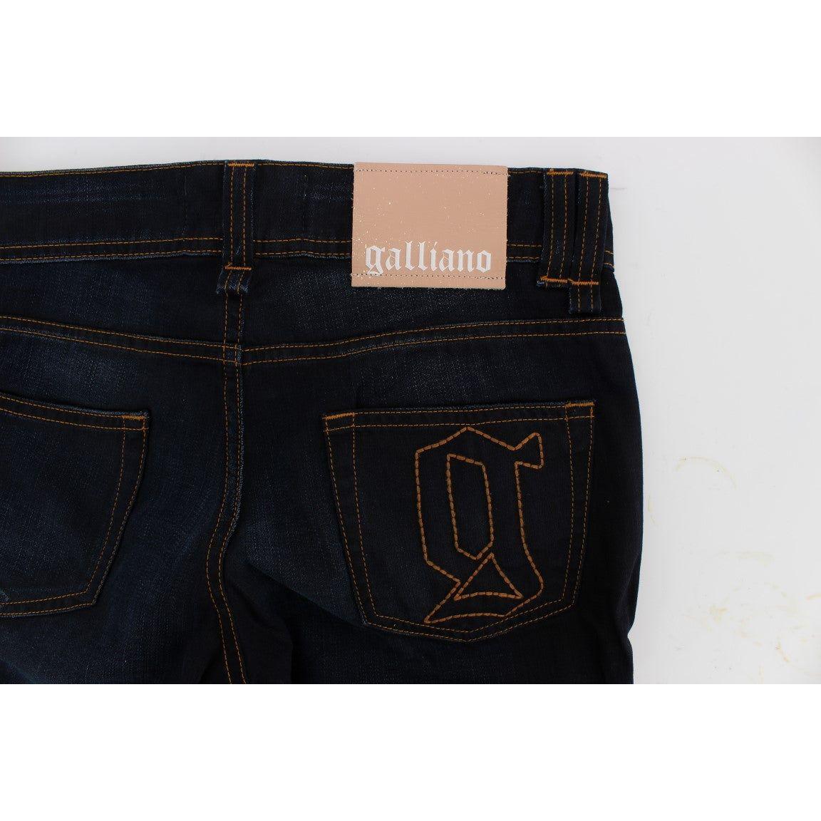 John Galliano Blue Wash Cotton Slim Fit Jeans SIG30164-3