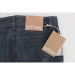 John Galliano Blue Cotton Blend Slim Fit Bootcut Jeans SIG30205-2