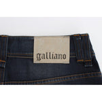 John Galliano Blue Wash Cotton Blend Boyfriend Fit Jeans SIG30207-1