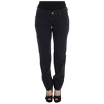 Ermanno Scervino Blue Cotton Blend Casual Fit Pants SIG30330-1