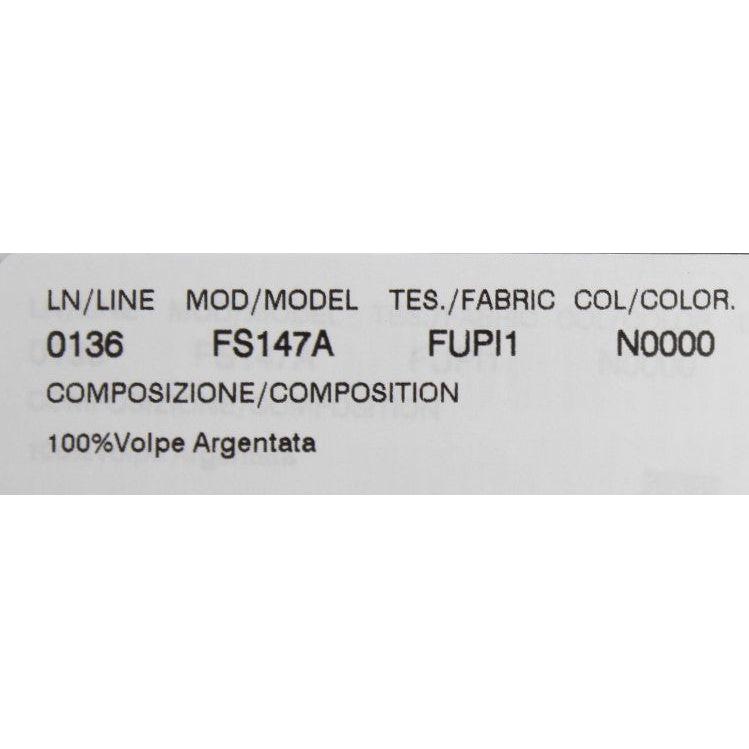 Dolce & Gabbana Black Fox Fur Collar Scarf Dolce & Gabbana