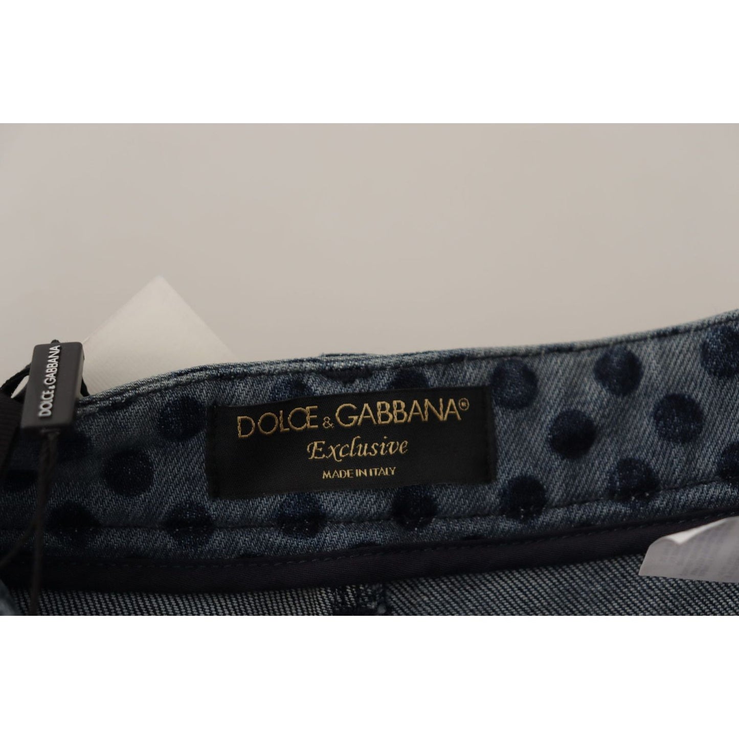 Dolce & Gabbana Blue Floral High Waist Skinny Denim Jeans PAN73252- 36