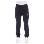 Baldinini Trend Blue Cotton Men Cargo Trouser BA-23128-W32