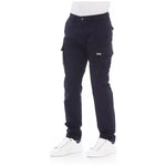Baldinini Trend Blue Cotton Men Cargo Trouser BA-23128-W32