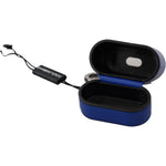 Dolce & Gabbana Blue Leather Silver Metal Logo Airpods Case SMY101000