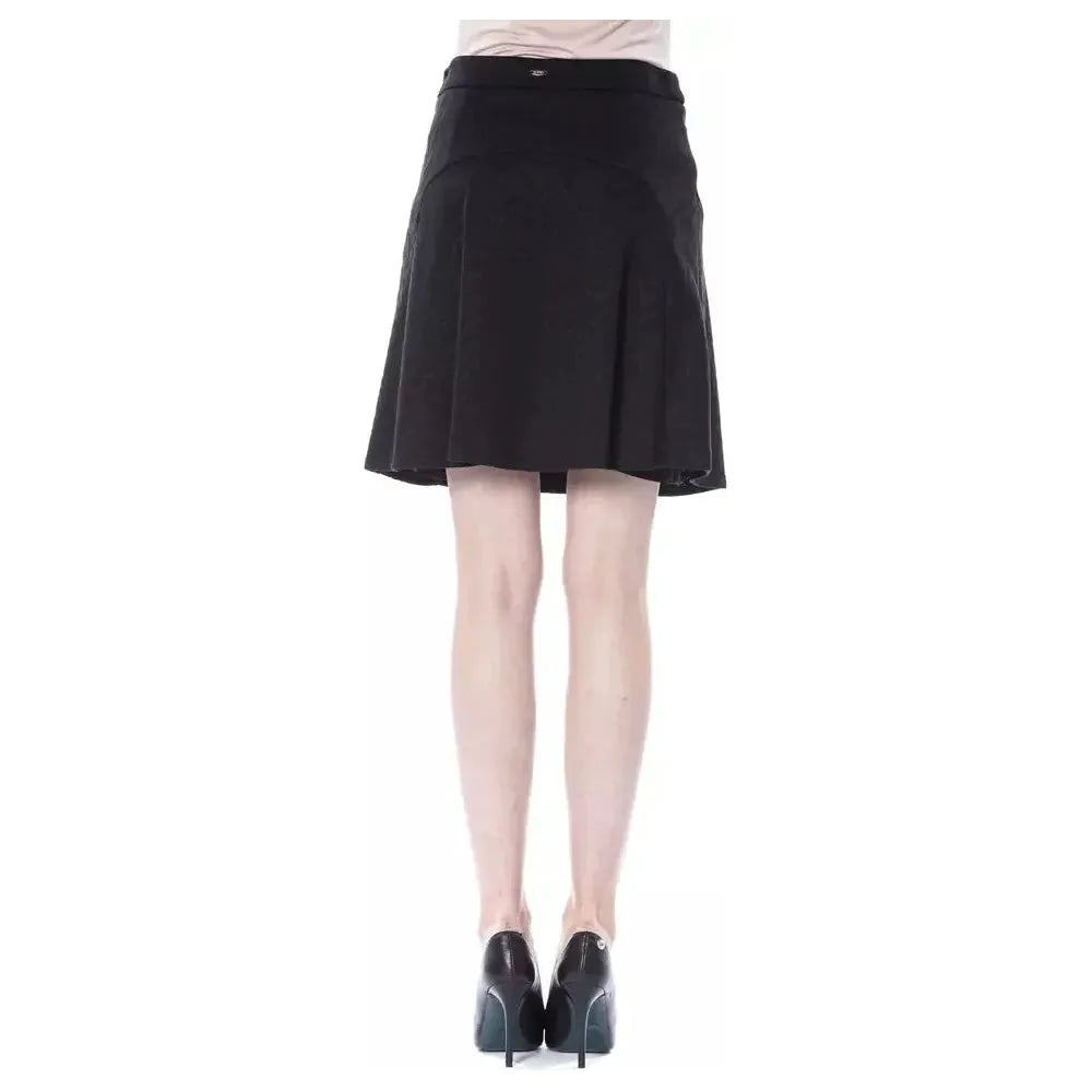 BYBLOS Black Polyester Skirt BYBLOS