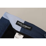 Dolce & Gabbana Blue Cotton Straight Fit Pants PAN73283 - 50