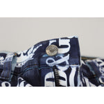 Dolce & Gabbana Blue Cotton DG Crown Skinny Denim Jeans PAN73288 - 48