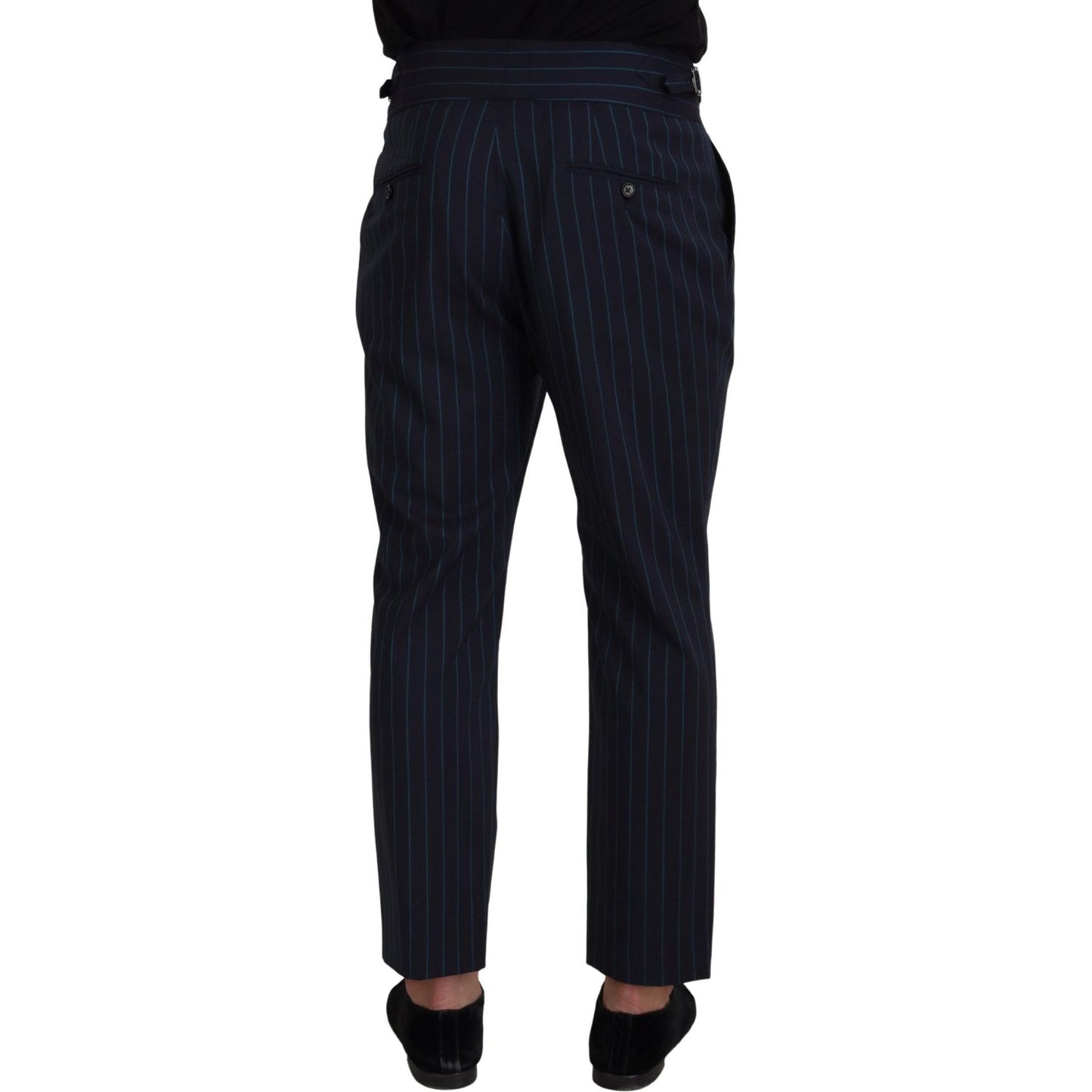 Dolce & Gabbana Blue Striped Men Formal Pants PAN73325 - 50