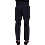 Dolce & Gabbana Blue Striped Men Formal Pants PAN73325 - 50