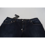 Dolce & Gabbana Blue Cotton Straight Fit Casual Denim Jeans PAN73374 - 44