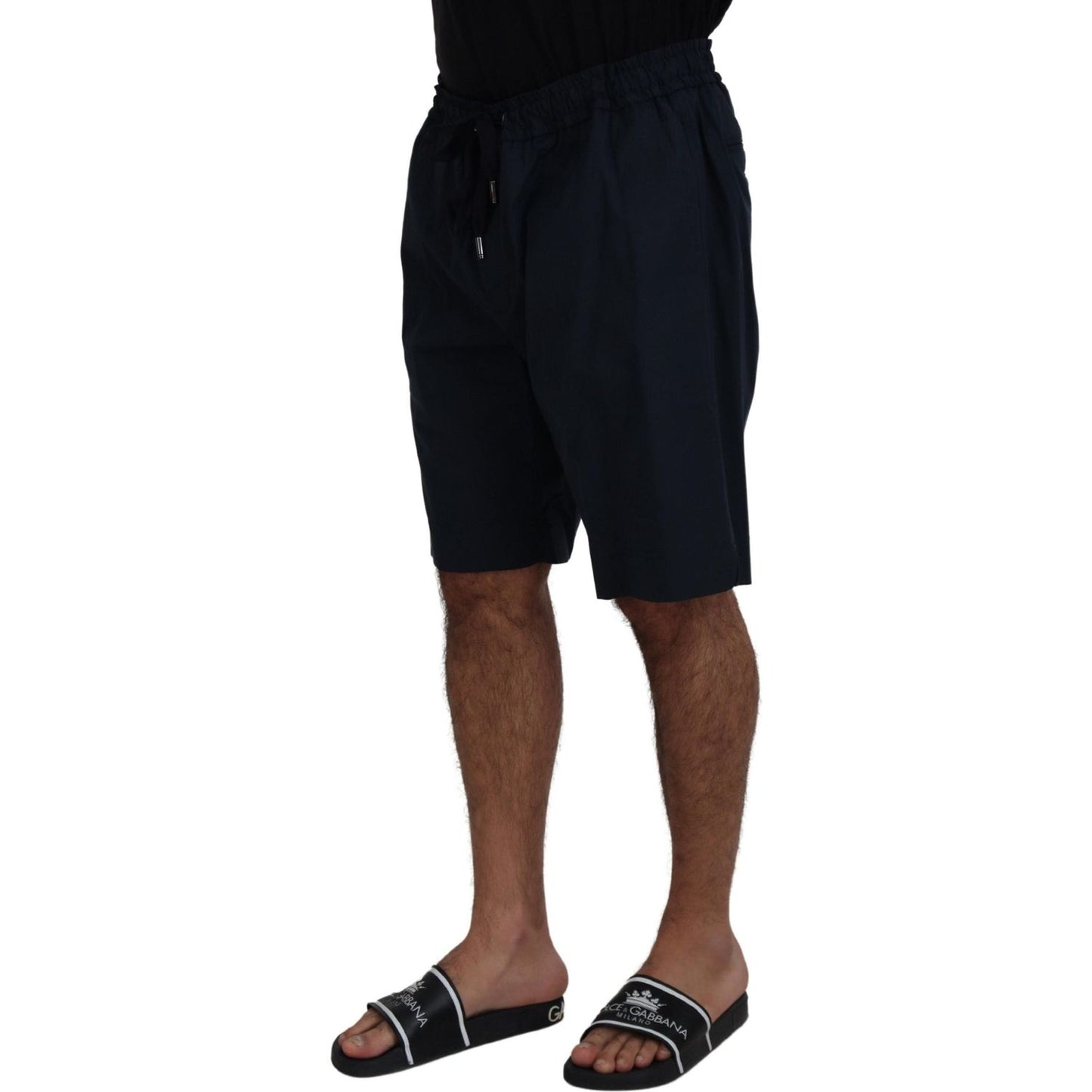 Dolce & Gabbana Blue Bermuda Mid Waist Casual Shorts PAN74018 - 58