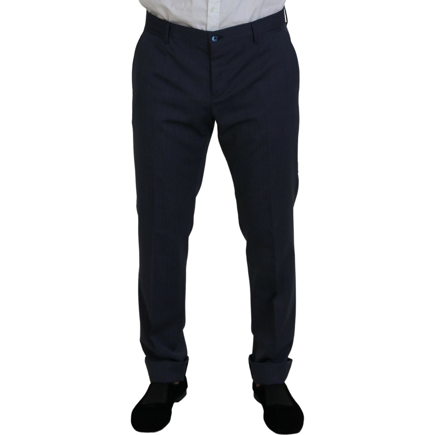 Dolce & Gabbana Blue Wool MARTINI 2 Piece Slim Fit Suit KOS2165- 54
