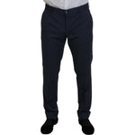 Dolce & Gabbana Blue Wool MARTINI 2 Piece Slim Fit Suit KOS2165- 54