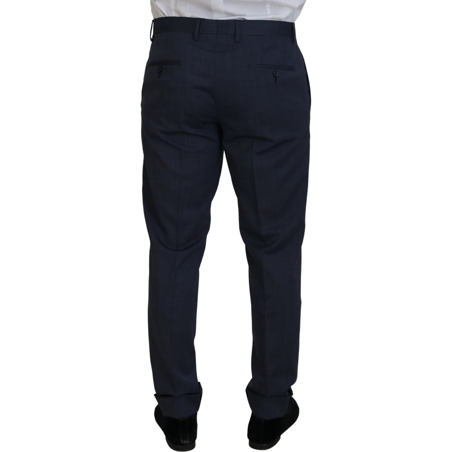 Dolce & Gabbana Blue Wool MARTINI 2 Piece Slim Fit Suit KOS2165- 54
