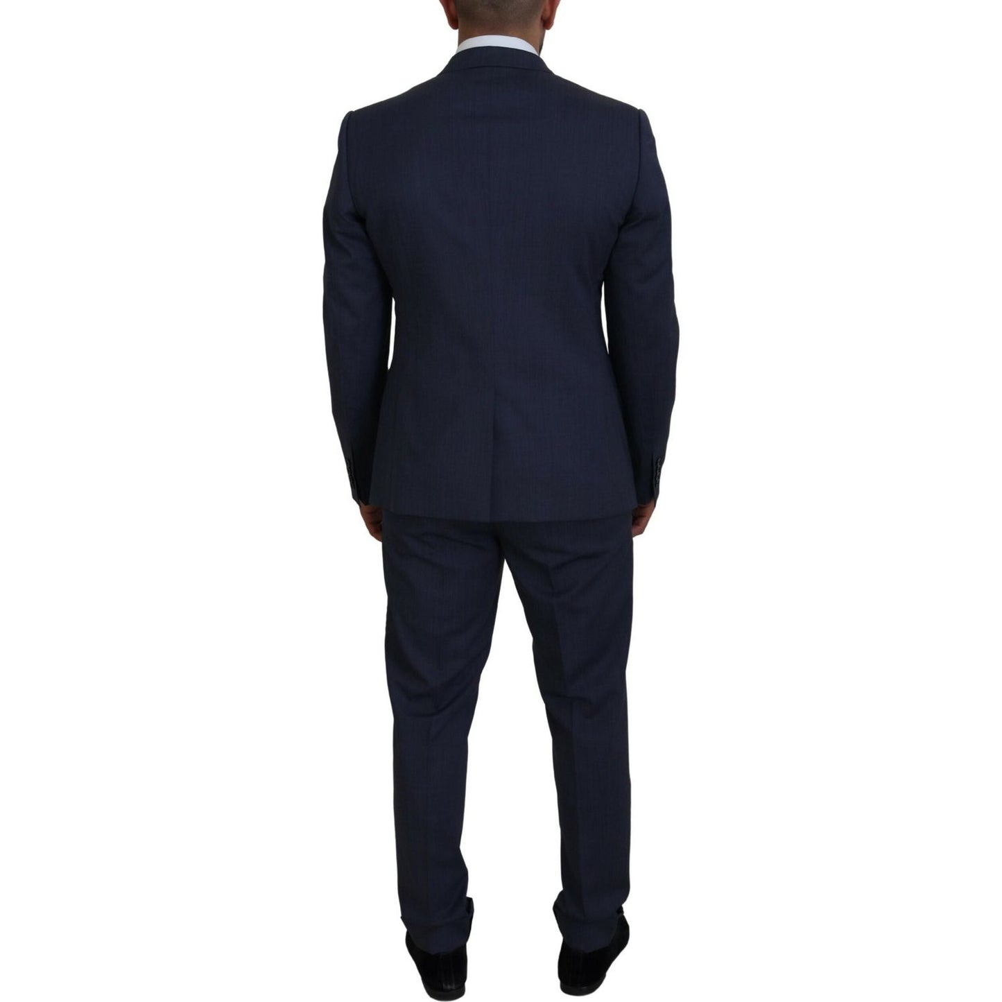 Dolce & Gabbana Blue Wool MARTINI 2 Piece Slim Fit Suit KOS2165- 54